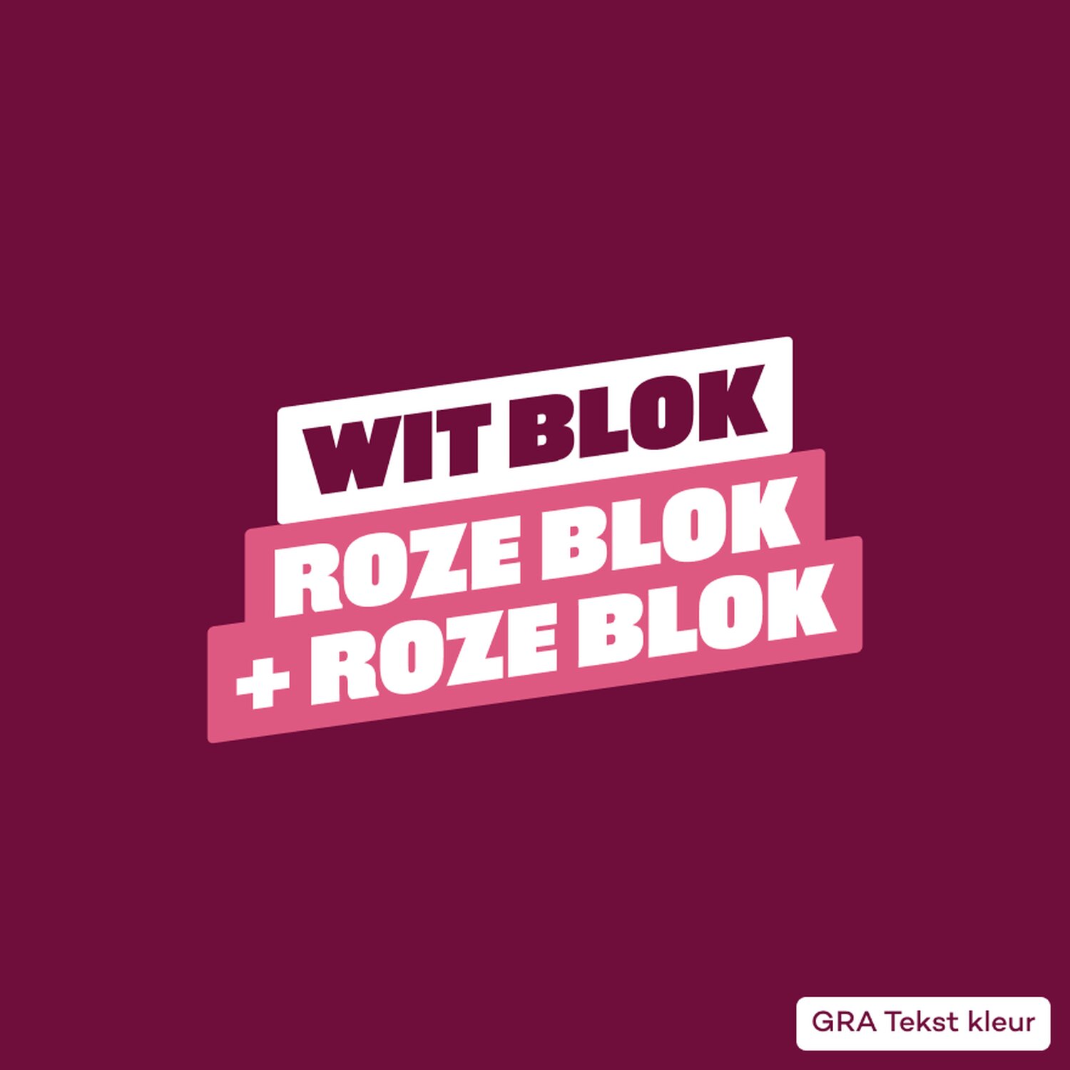 GRA Tekst kleur