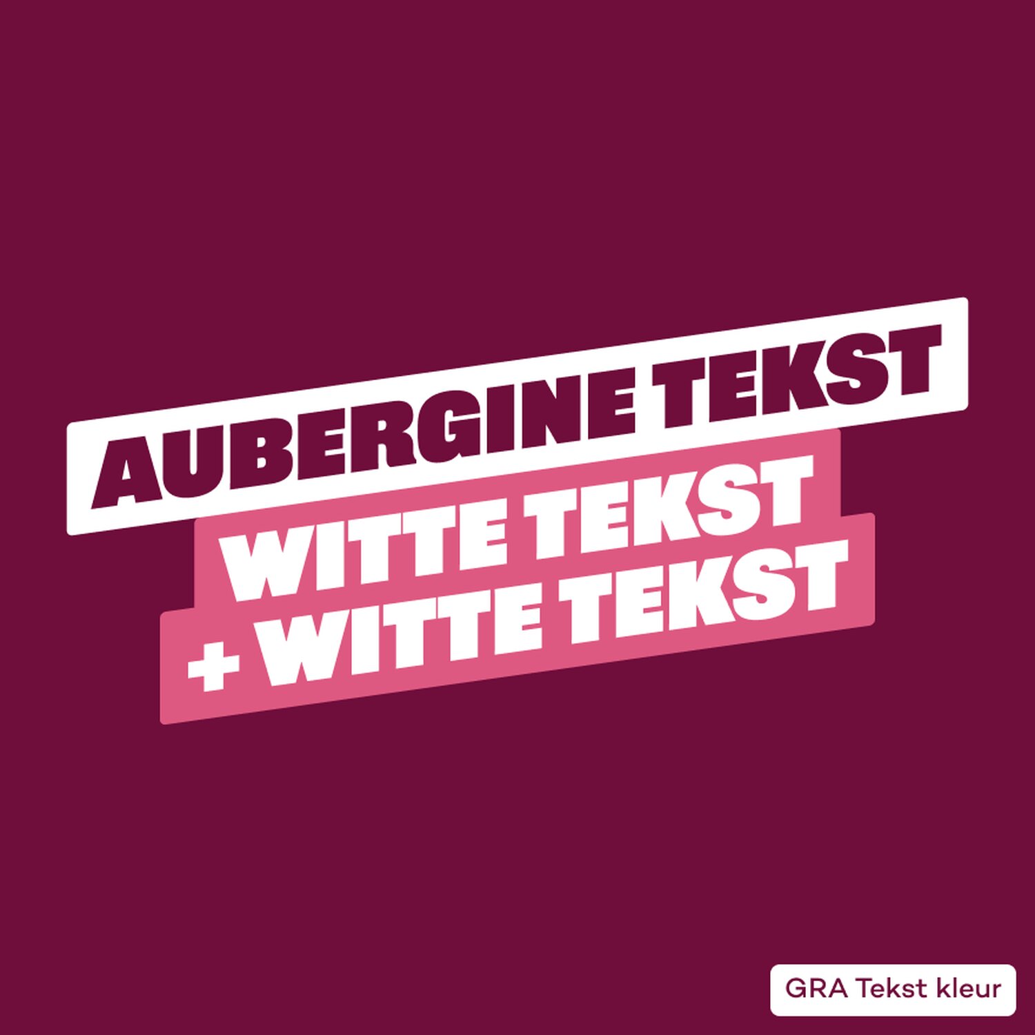 GRA Tekst kleur